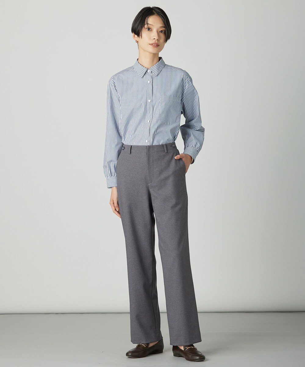 J.PRESS LADIES S 【WEB限定カラーあり】ツムギートflannel ストレート パンツ 