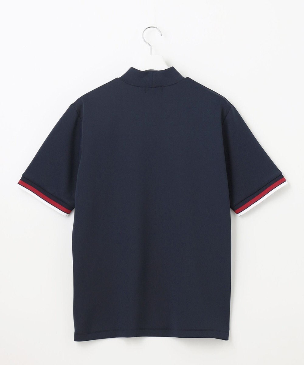 23区GOLF 【MEN】【吸水速乾・UVケア】袖ライン モックネックシャツ 