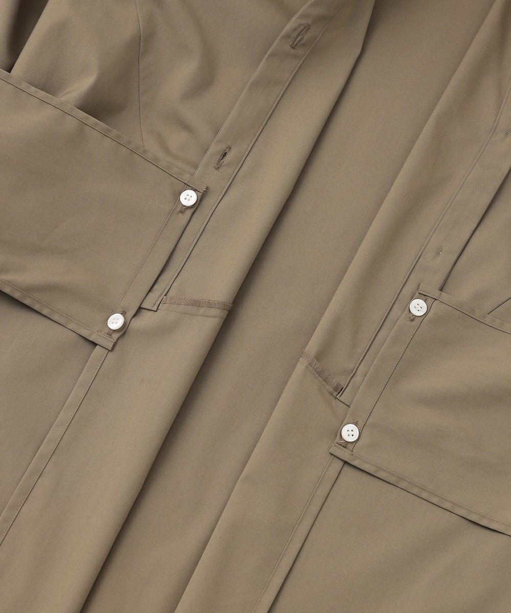 #Newans 【ANSWER for 産前産後ママ】リボン取り外し可能！シャツカラーワンピース 