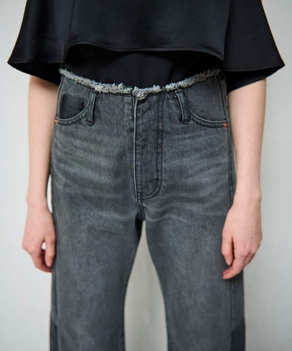 GRACE CONTINENTAL ベルトレスデニムパンツ 
