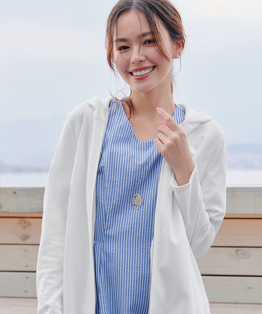 Tiaclasse L 【UVケア・接触冷感】“やみつき”ショートパーカー 