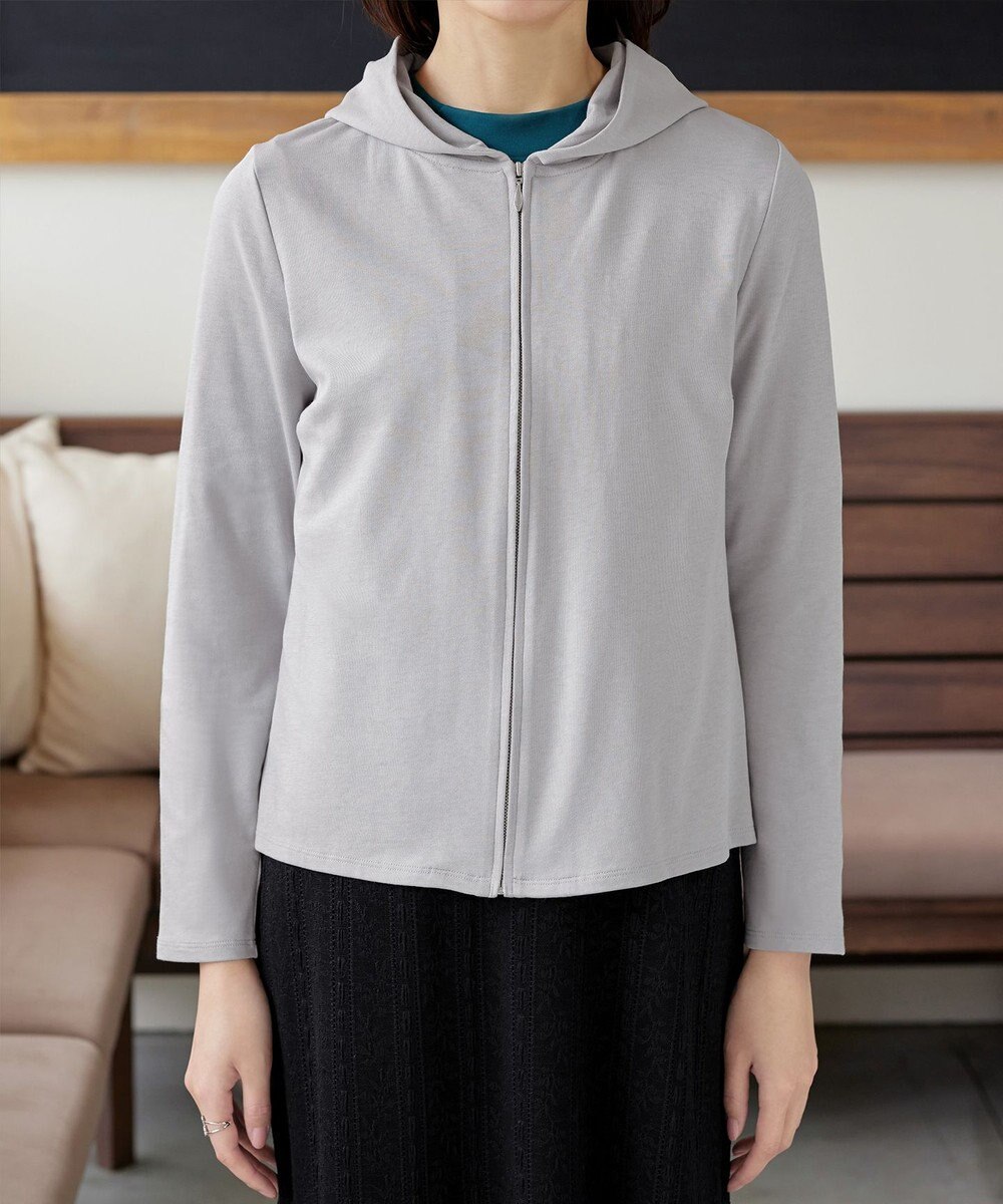 Tiaclasse L 【UVケア・接触冷感】“やみつき”ショートパーカー 