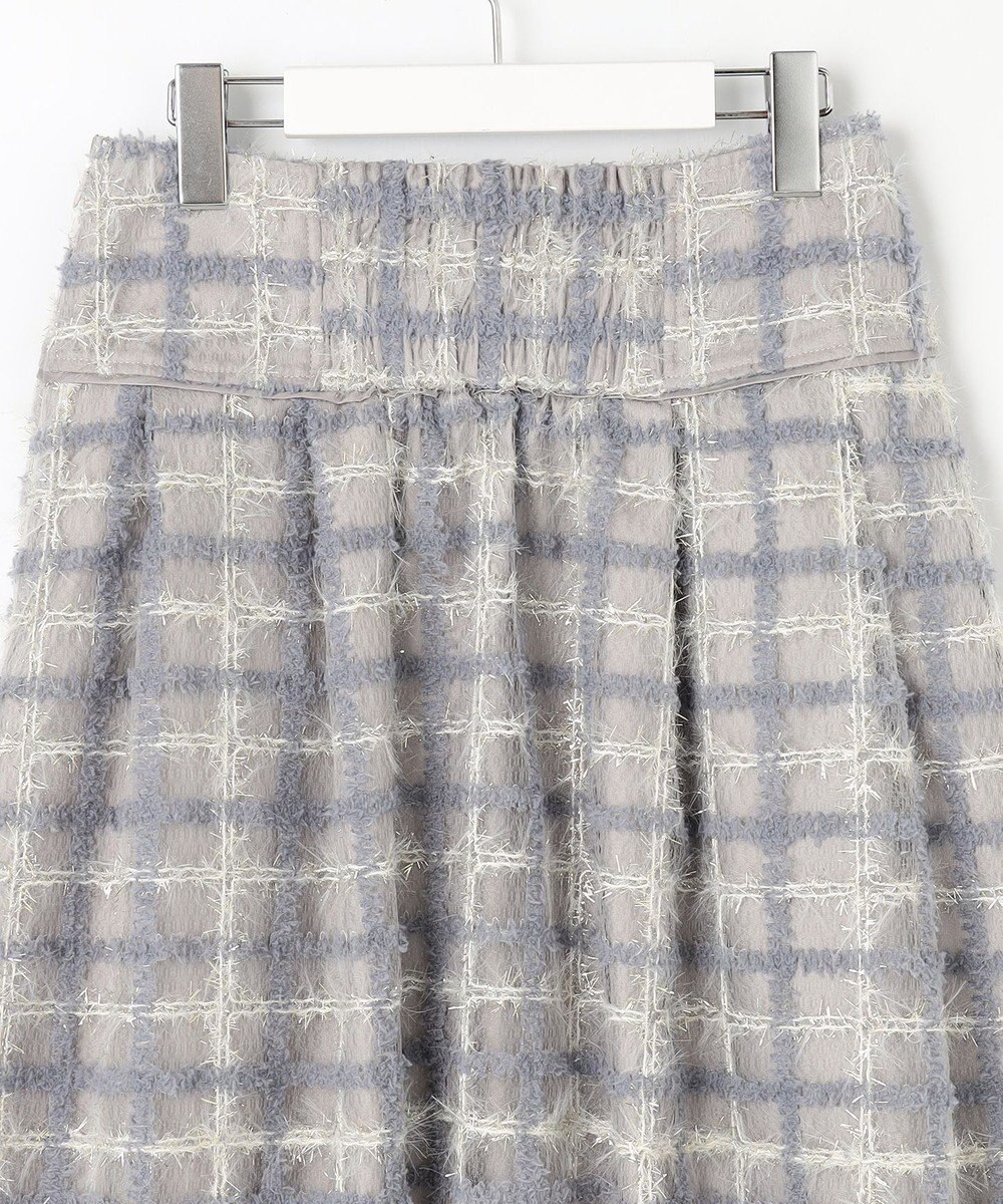 Feroux ラメチェック フレアスカート 