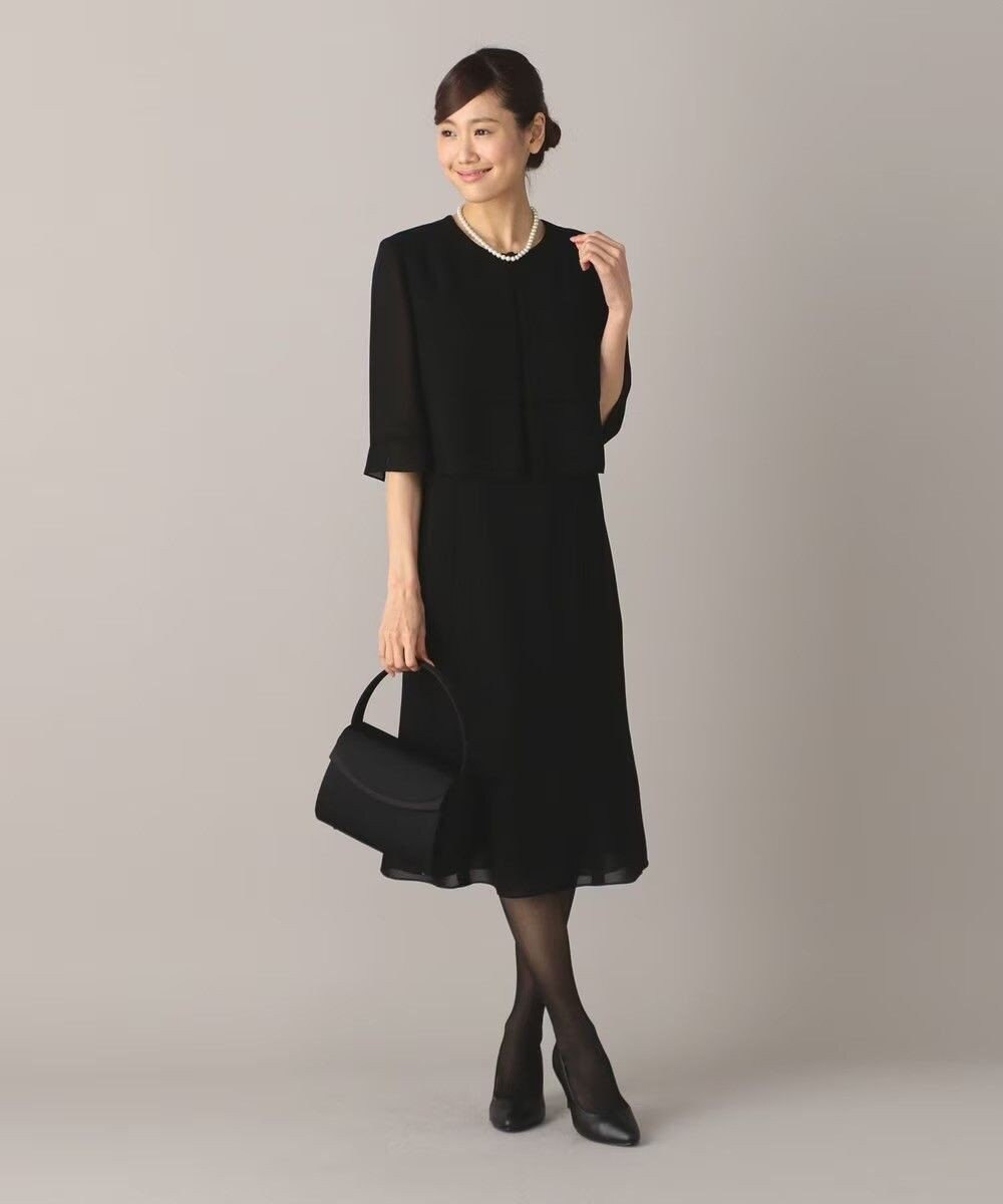 自由区 FORMAL 【人気NO.1 / 洗える】ボレロ風ワンピース 