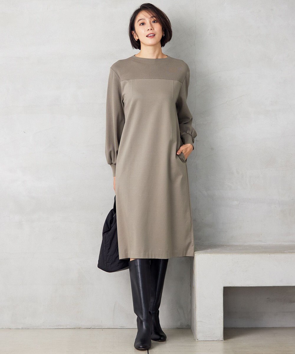 自由区 L 【洗える】エアーポンチ ワンピース 