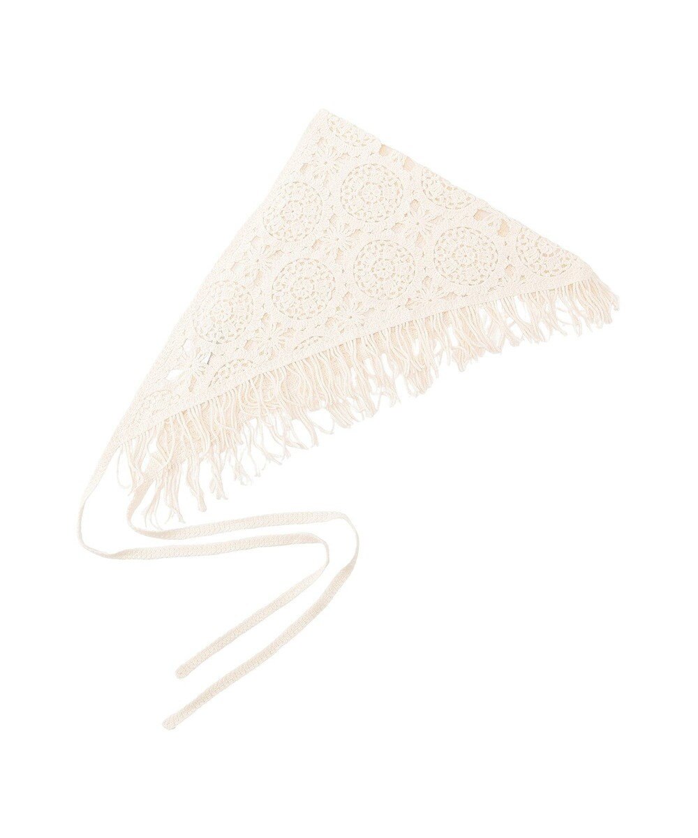 earth music&ecology マルチクロシェスカーフ 