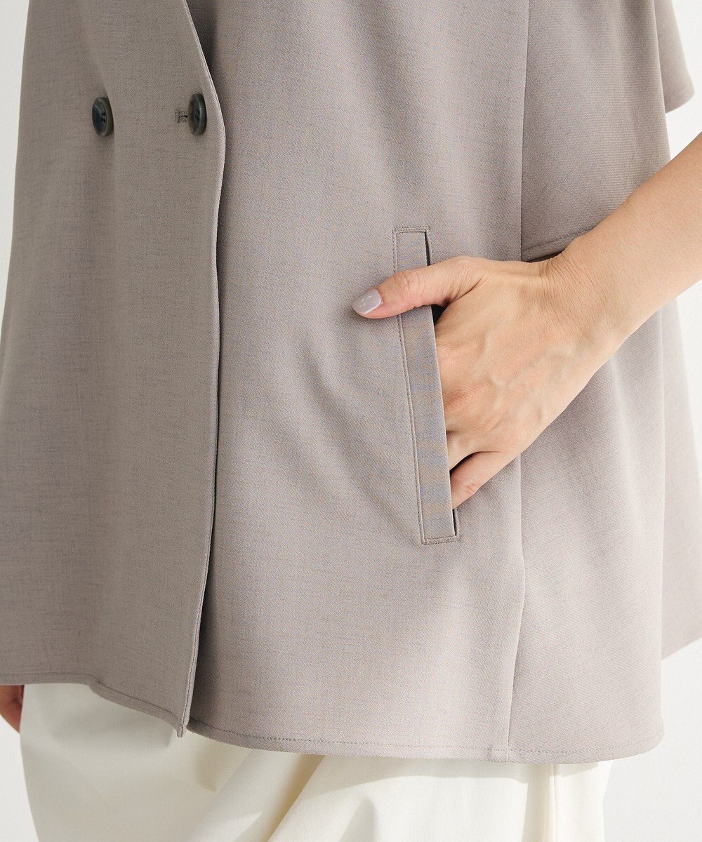 Green Parks イージーケアバックフリルジレ 