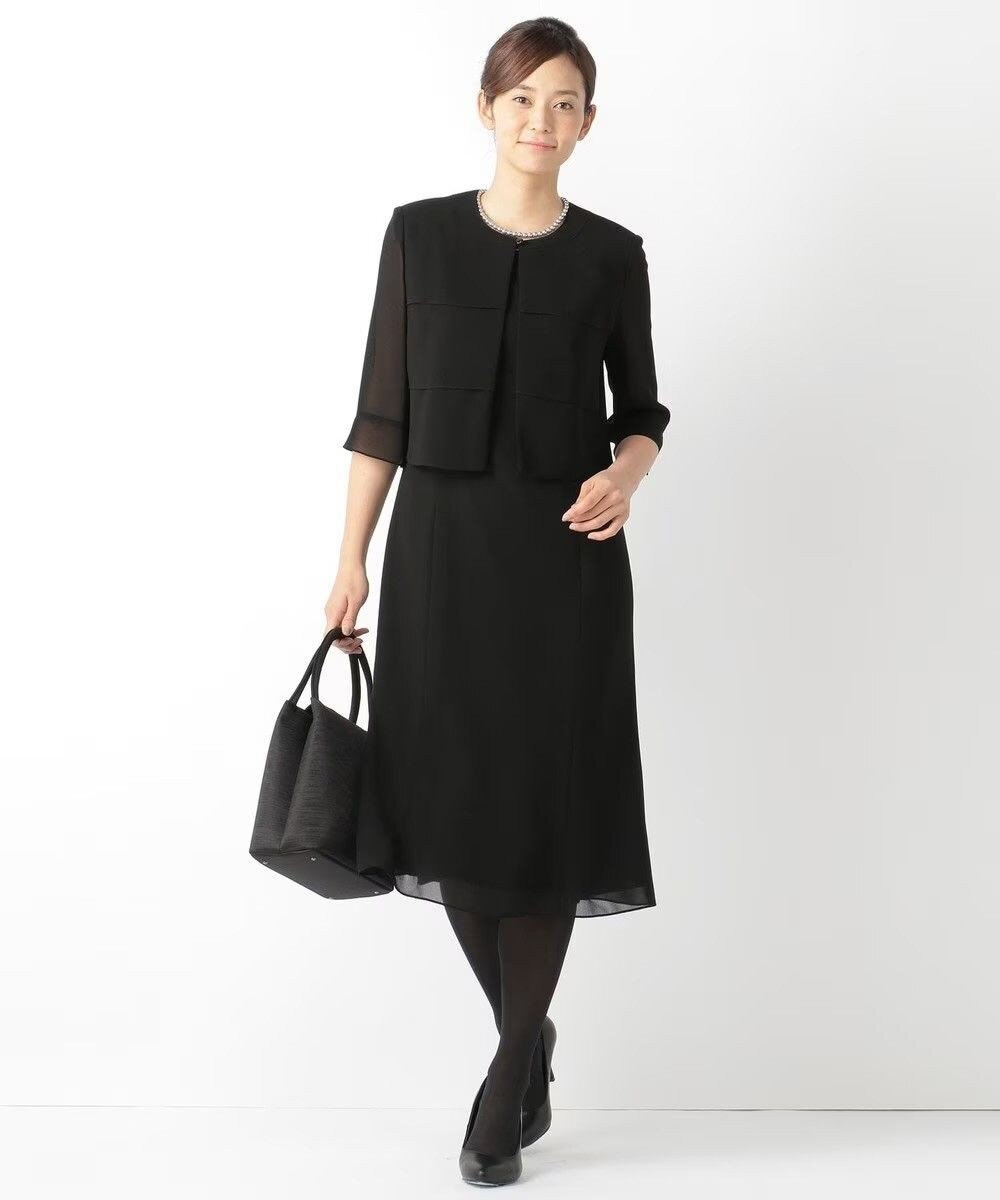 自由区 FORMAL 【人気NO.1 / 洗える】ボレロ風ワンピース 