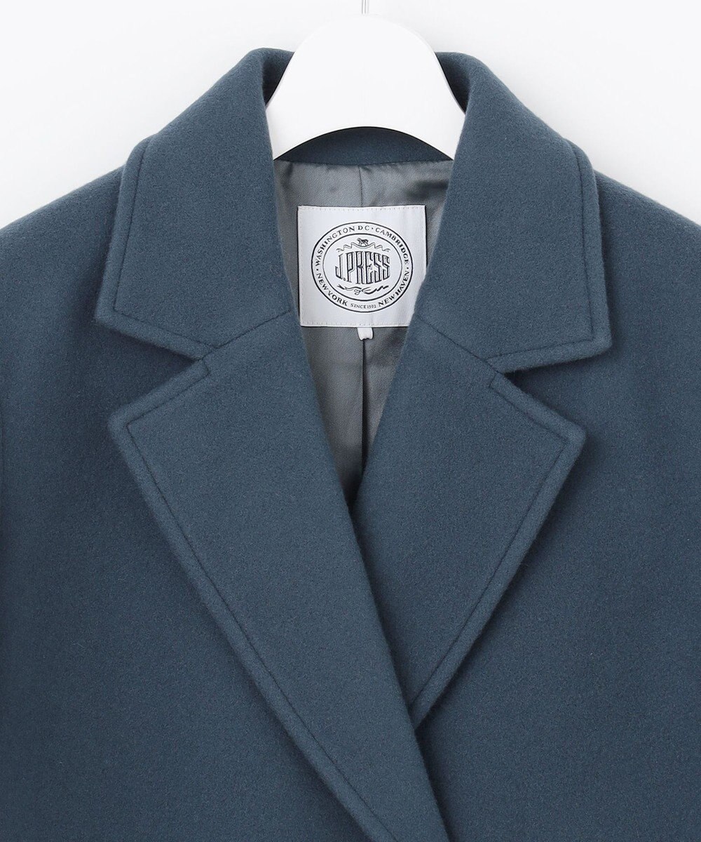 J.PRESS LADIES L Jackal 140sソフトメルトン Pコート 