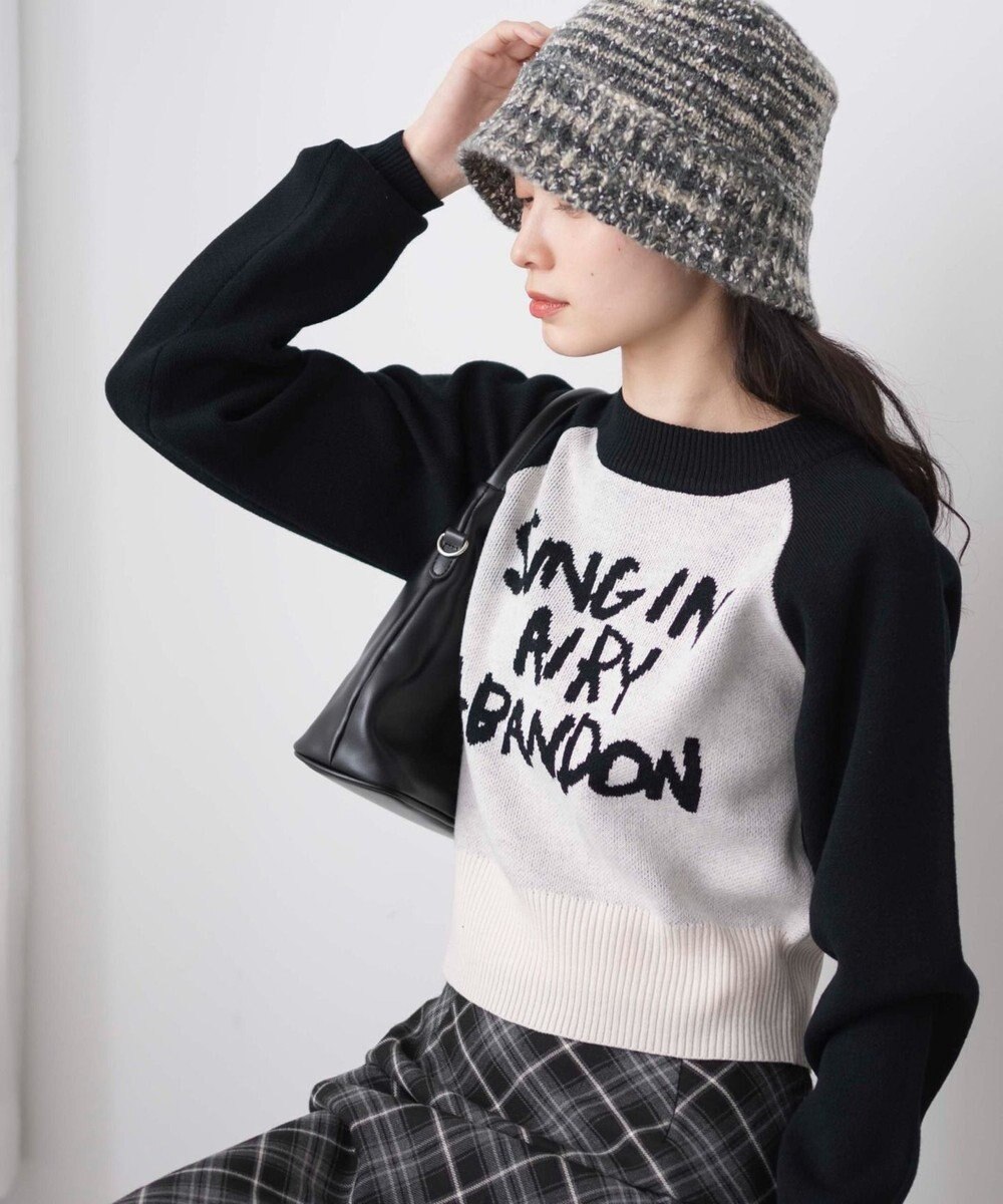 WEGO ジャガードショートニットプルオーバー 