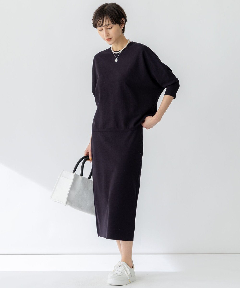 23区 【洗える】コンフォートストレッチ ドルマンスリーブ ニット 