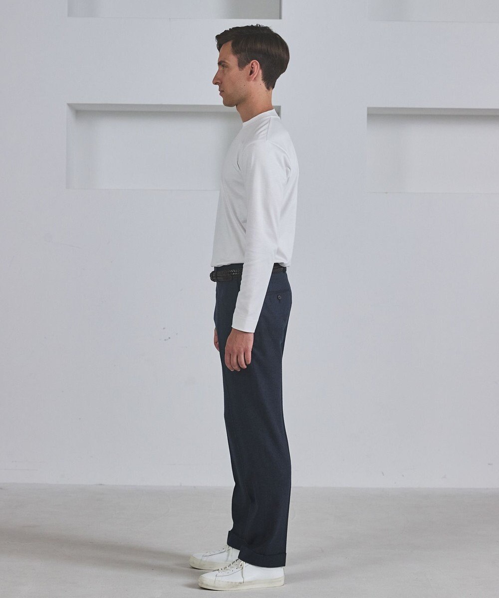 GOTAIRIKU 【綿100％】カバーネック ドレスTシャツ_ロング 