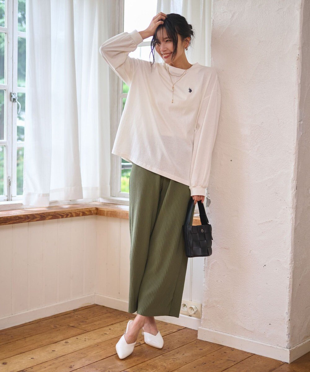 WEGO USPOLOだぼそでカラーロンT 