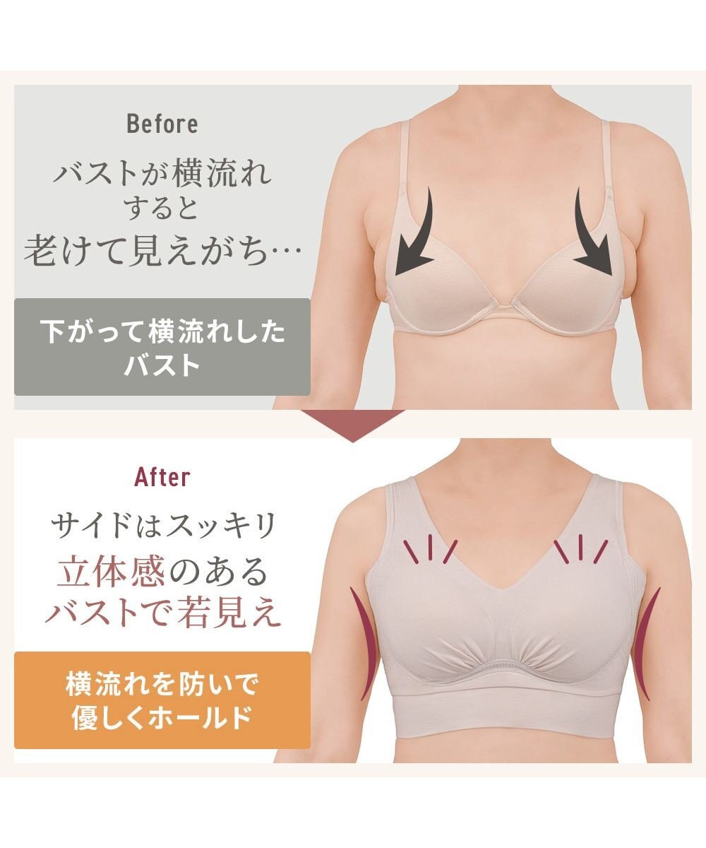 BRADELIS New York 【Yukine inc. 】ゆきねえ365綿混モアらくフルカップブラ23 