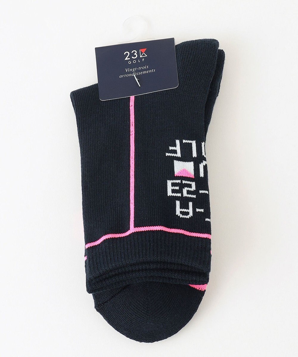 23区GOLF 【WOMEN】ネオンライン ショートソックス 