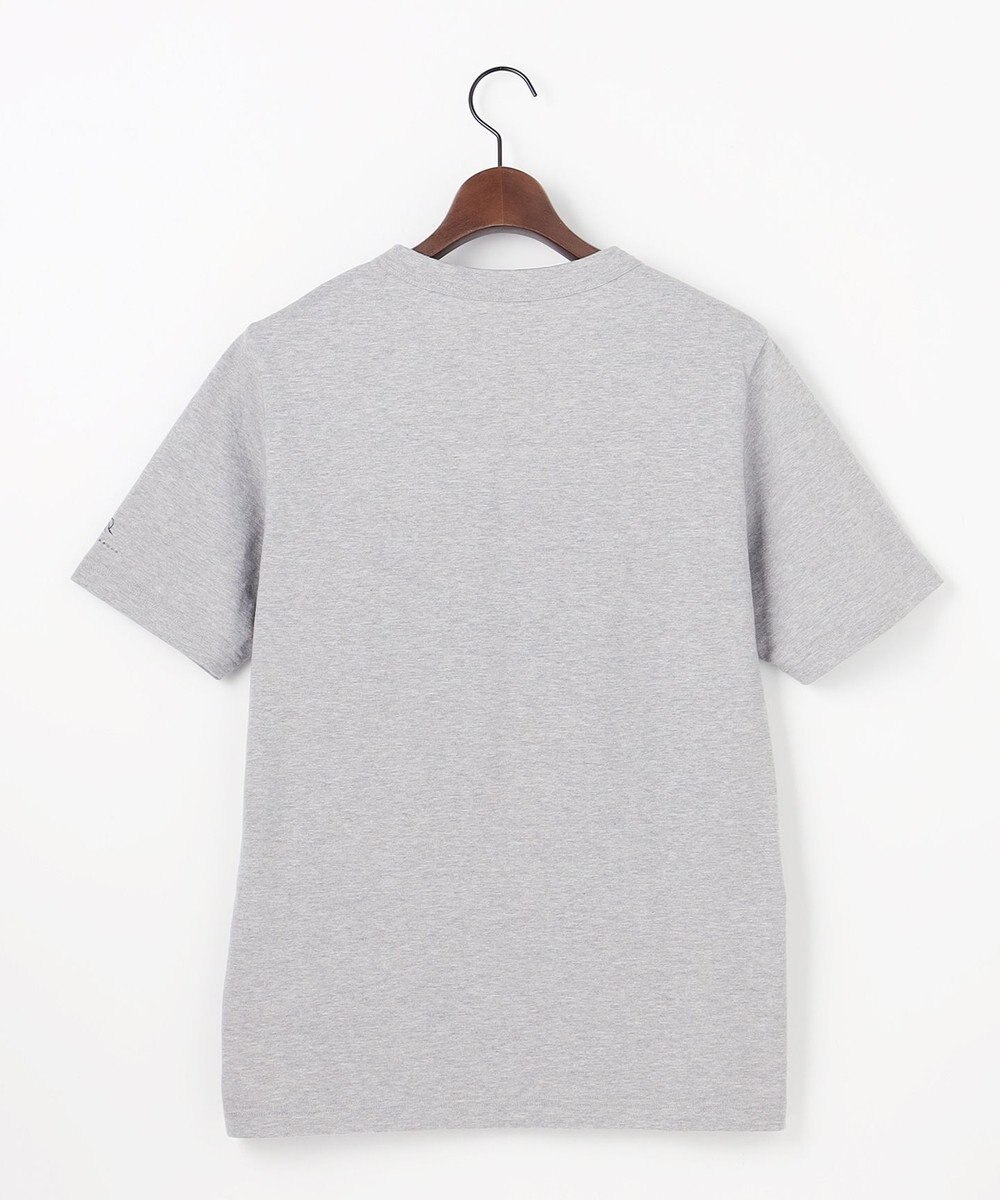 JOSEPH ABBOUD MOUNTAIN 【ゆったり】プレーティング天竺 リーフプリントアウトドア Tシャツ 