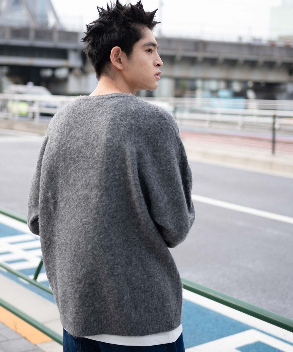 WEGO 【ユニセックス着用ITEM/MLサイズ展開】シャギーグラフィックプルオーバー 