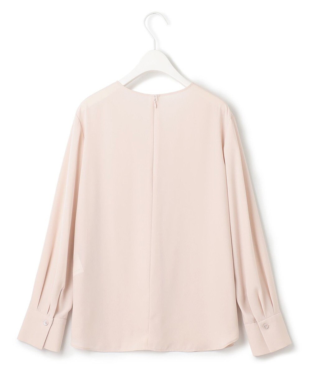 ICB 【洗える】BackSatinAmunzen フリルブラウス 