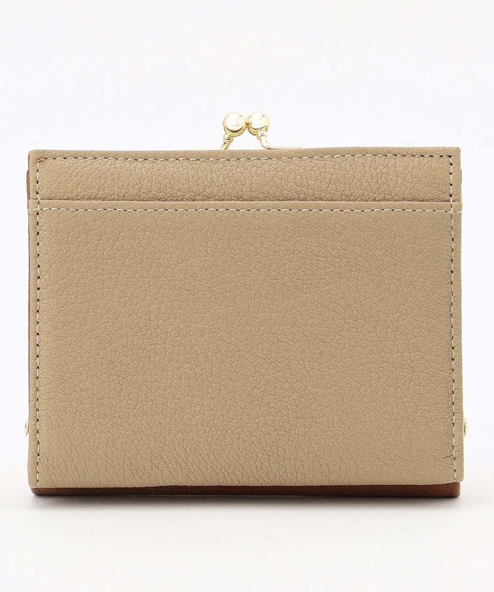 UNBILLION ペルケ perche トリミング配色外ガマ二つ折り財布 