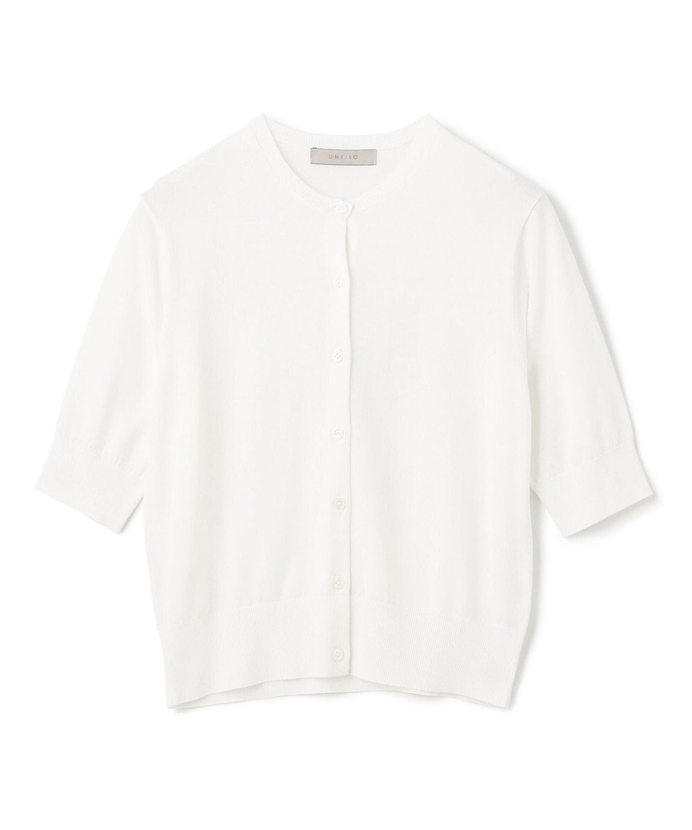 UNFILO 【接触冷感/UVケア/抗菌防臭】スゴ機能 ハーフスリーブカーディガン 