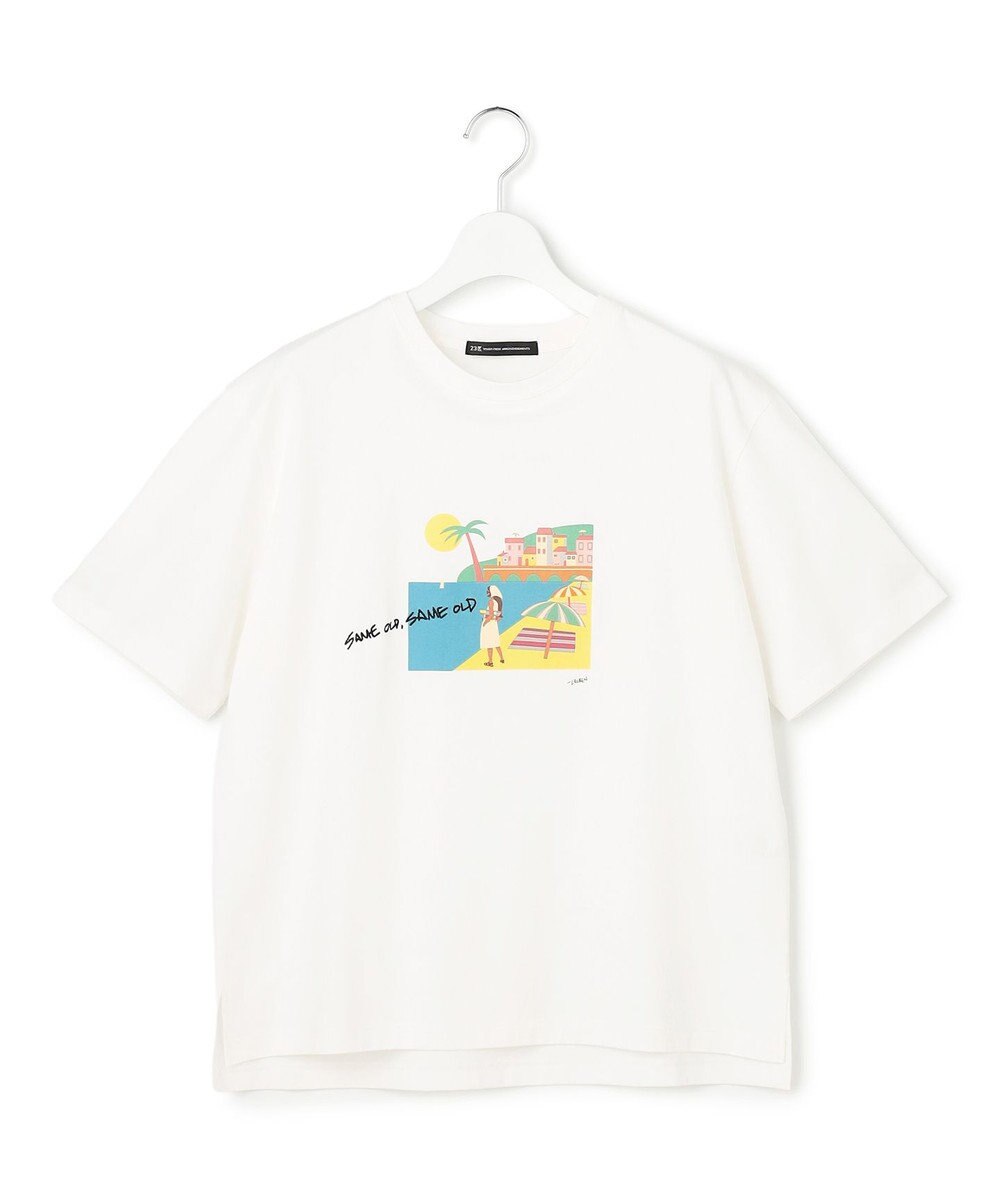 23区 L Lauren Rolwing コラボ グラフィックプリント Tシャツ 
