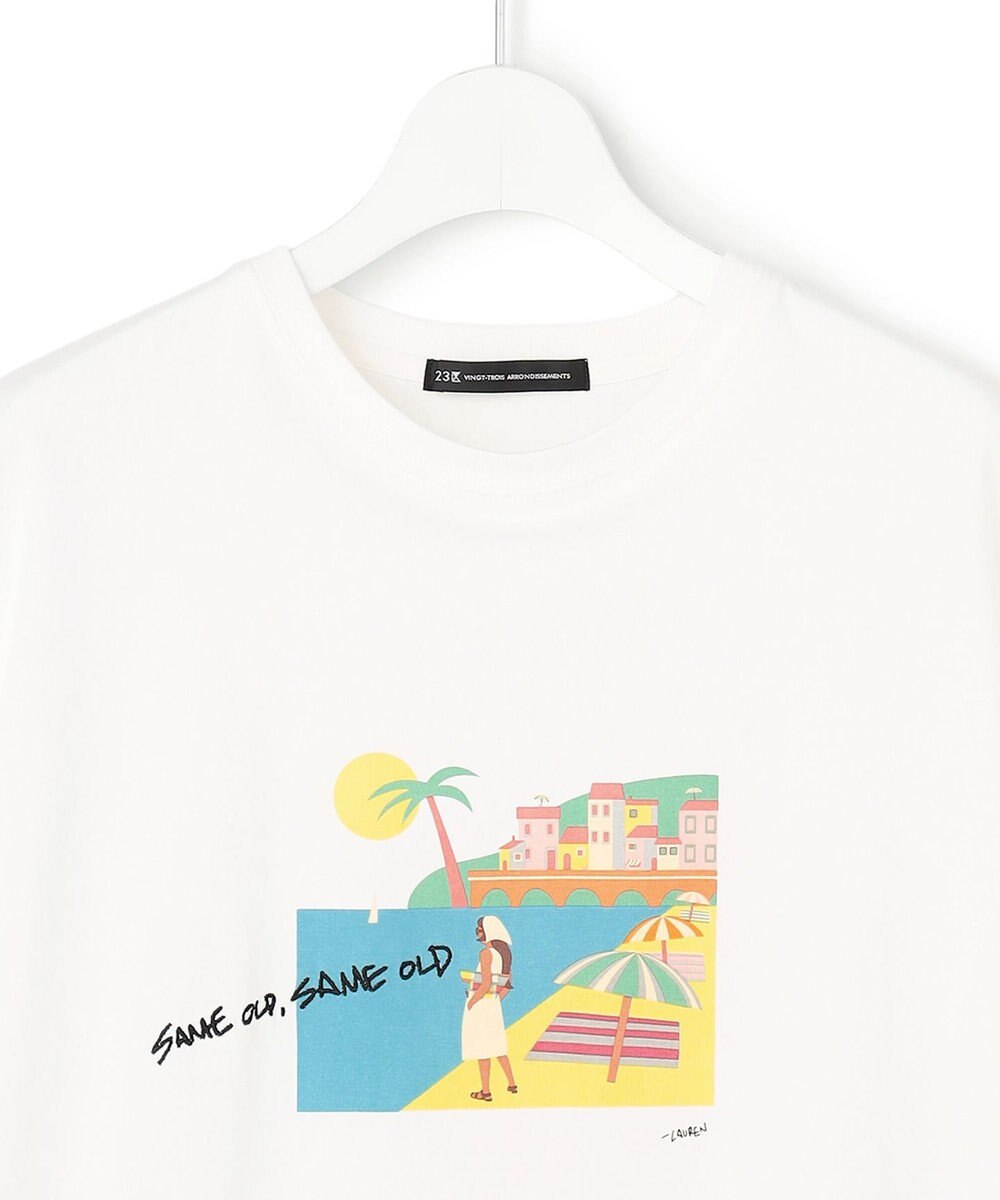 23区 L Lauren Rolwing コラボ グラフィックプリント Tシャツ 