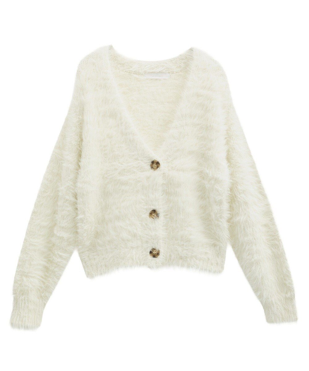 Green Parks ・Ｐｅｔｉｔ　Ｆｌｅｕｒ　シャギーニットカーディガン 