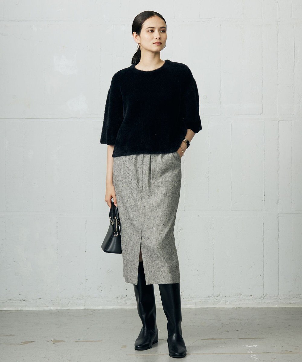 自由区 L 【カタログ掲載】シェニールボンディング ニット 