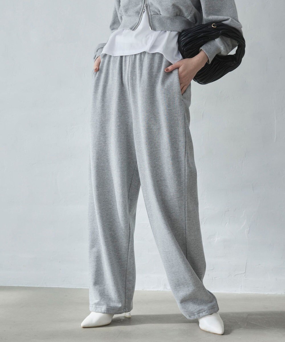 WEGO 【ウエストゴム/XSSMサイズ展開】スウェットワイドパンツ 