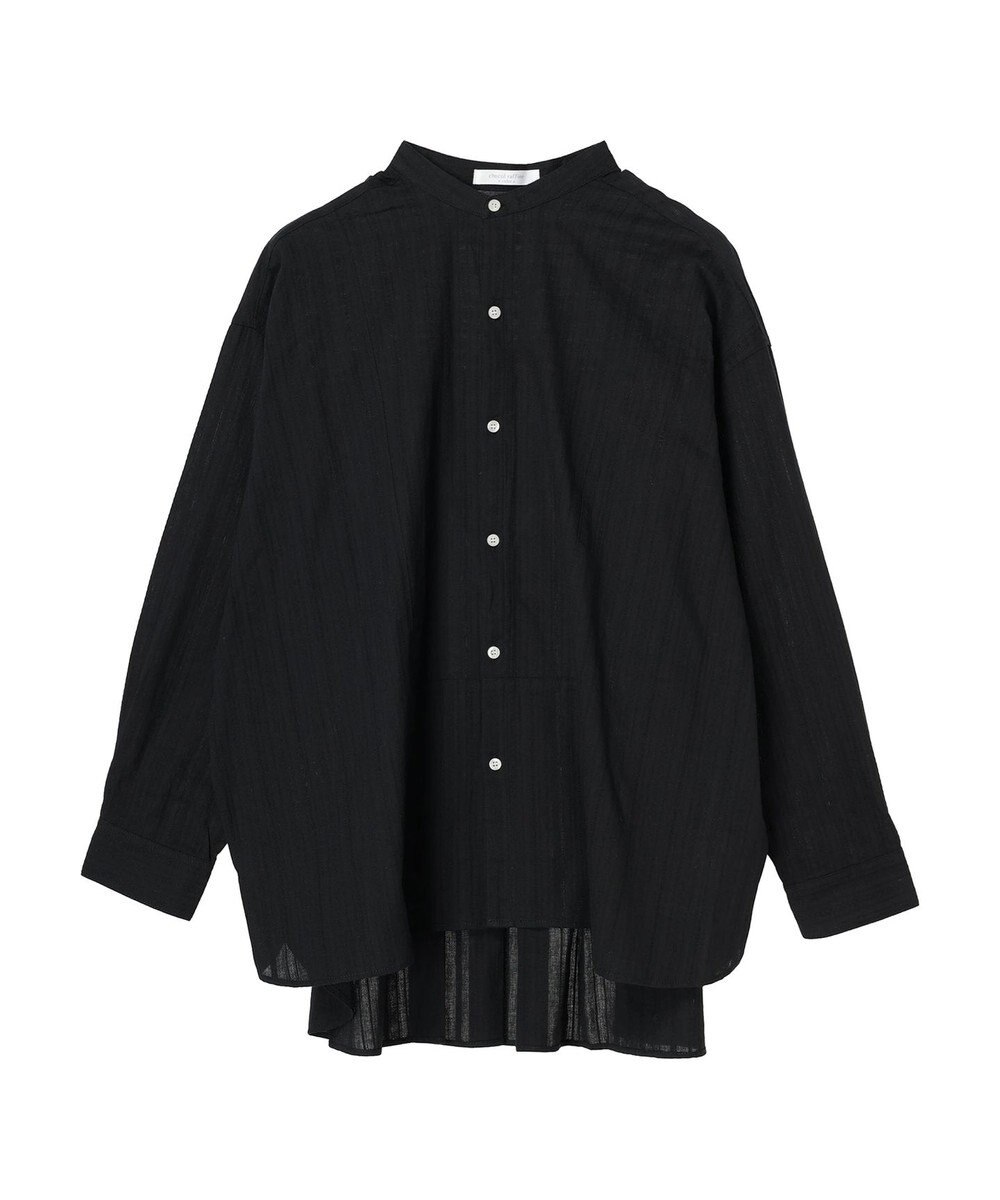 Green Parks カラミバンドカラーシャツ 