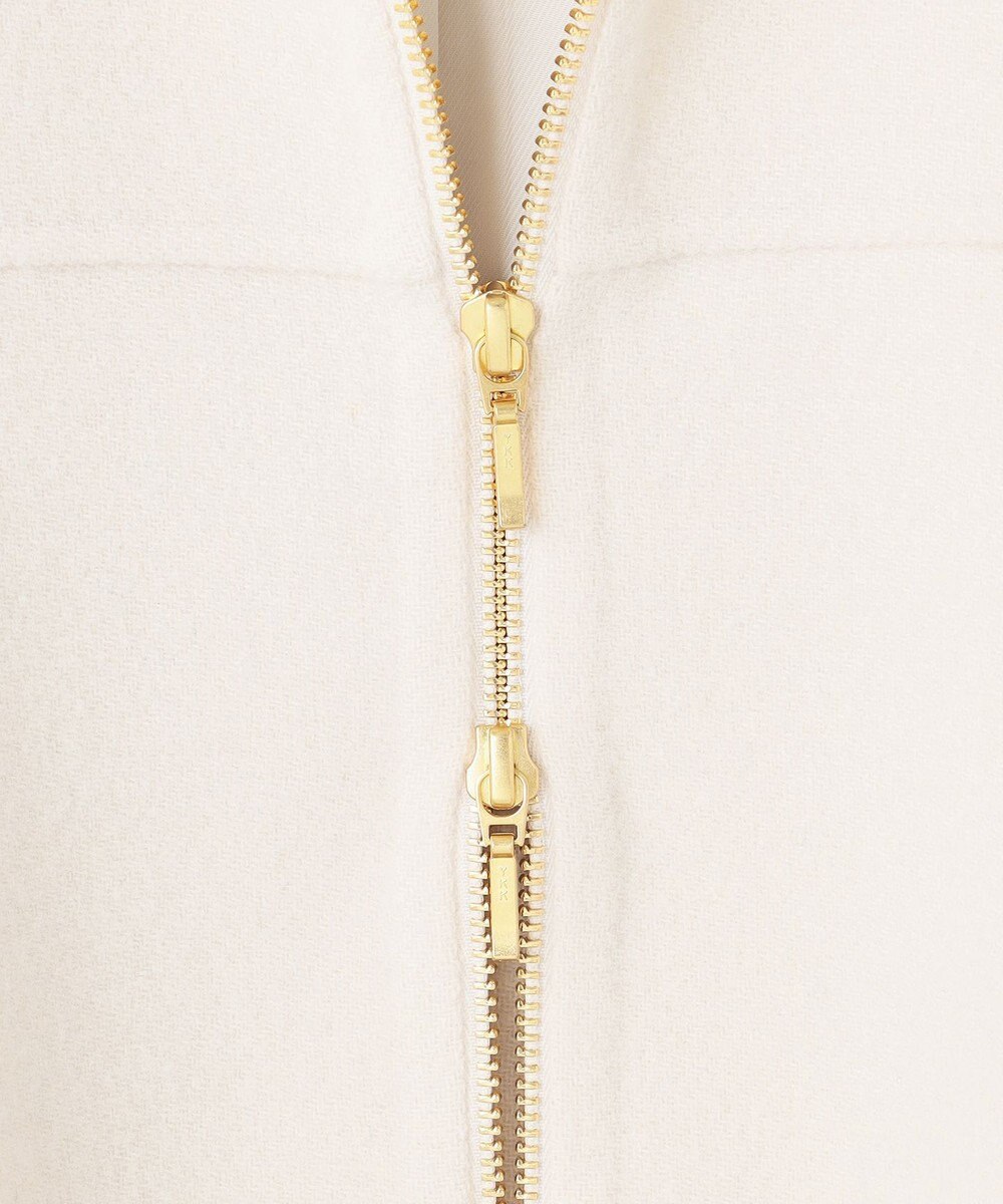 23区 L ウールライトリバー ノーカラー ショートコート 