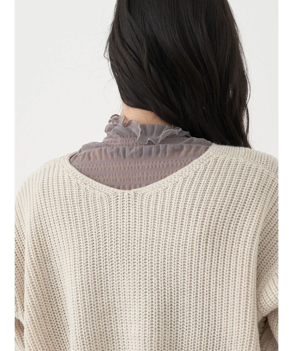 earth music&ecology ツイストデザインニット 