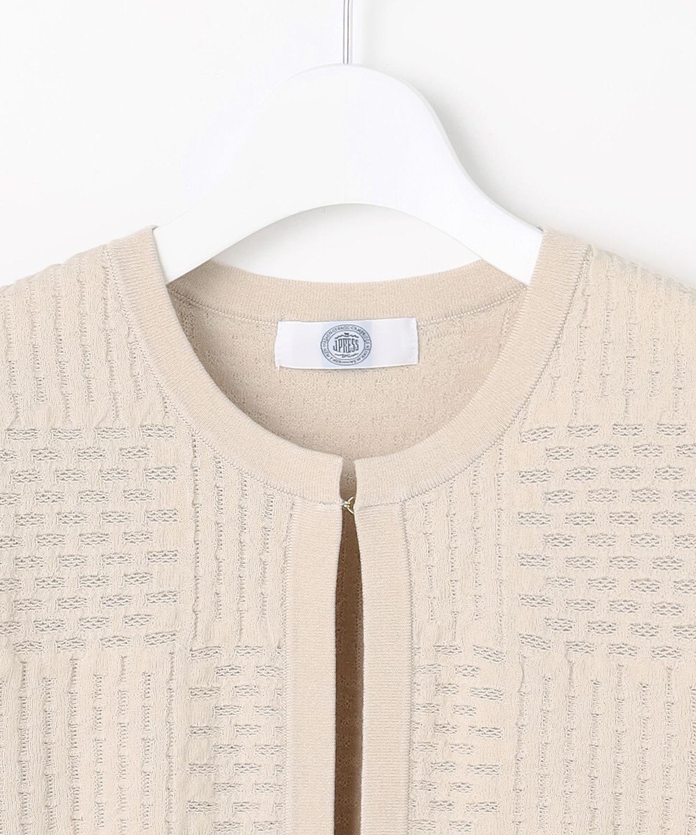 J.PRESS LADIES L ジャガード ニット ジャケット 