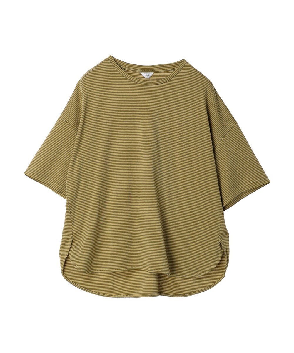 AMERICAN HOLIC 接触冷感裾ラウンドカットプルオーバー 