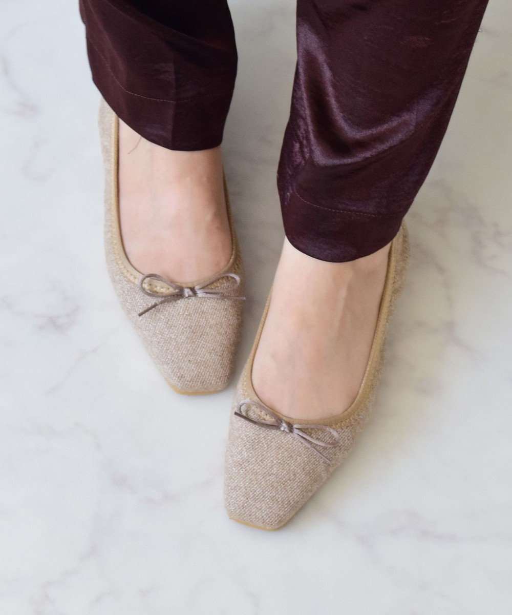 Bridget Birkin ＜抗菌消臭＞【Bridget Birkin】スクエアデイリーバレエシューズ 