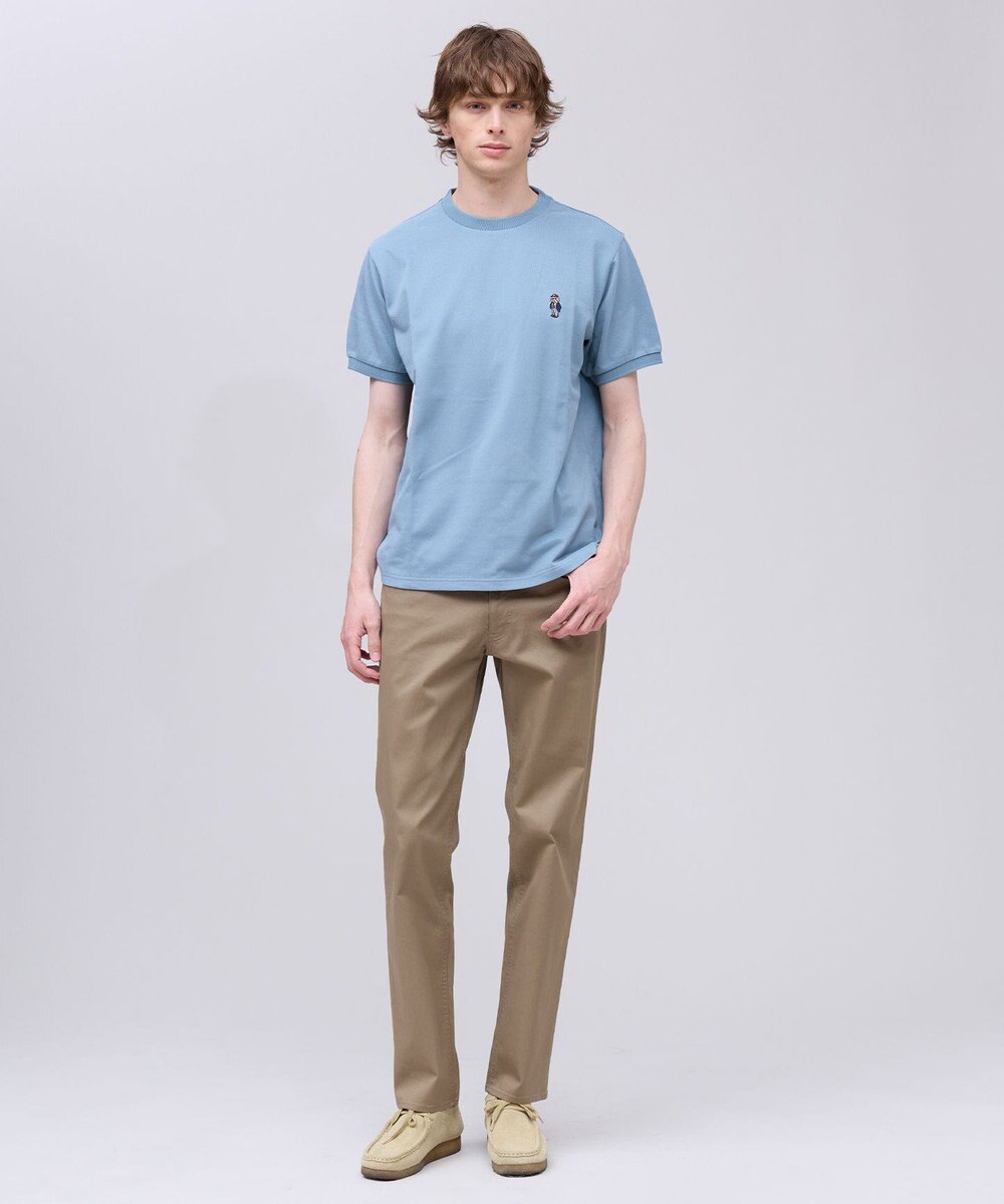 J.PRESS MEN 新デザイン【BULLDOG BOY】カノコレジメン クルーネック Tシャツ 