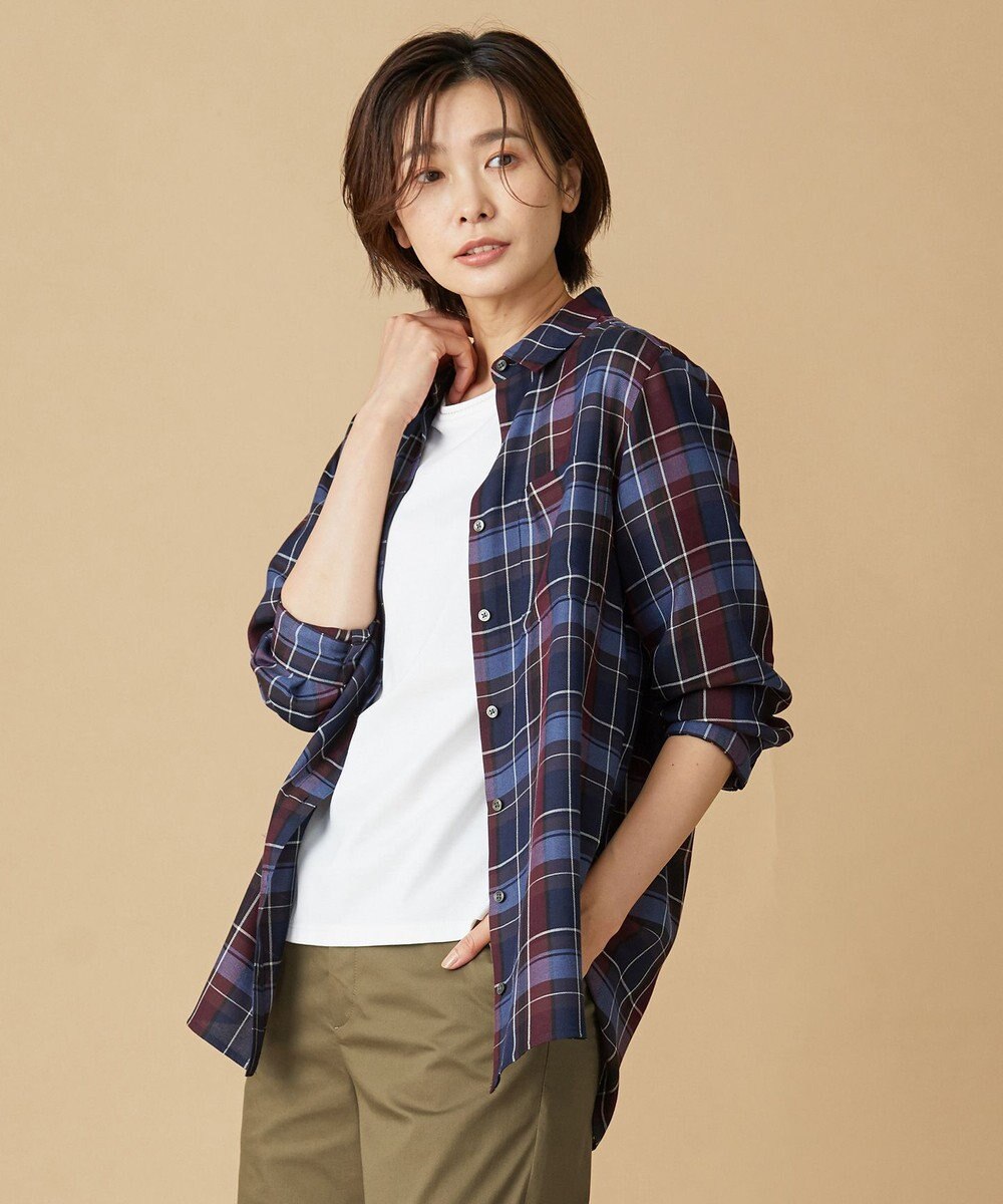 洗える ハイツイストチェック シャツカラー ブラウス J Press Ladies ファッション通販 公式通販 オンワード クローゼット 洗える ハイツイストチェック シャツカラー ブラウス J Press Ladies ファッション通販 公式通販 オンワード クローゼット