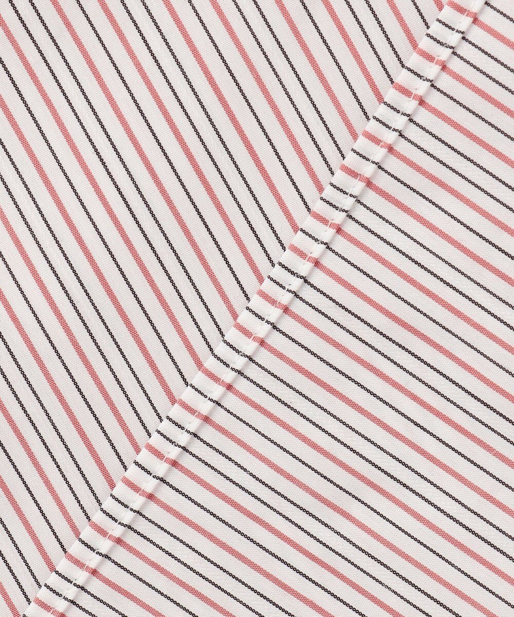 J.PRESS LADIES BEZ ドビーストライプ バンドカラー ブラウス 