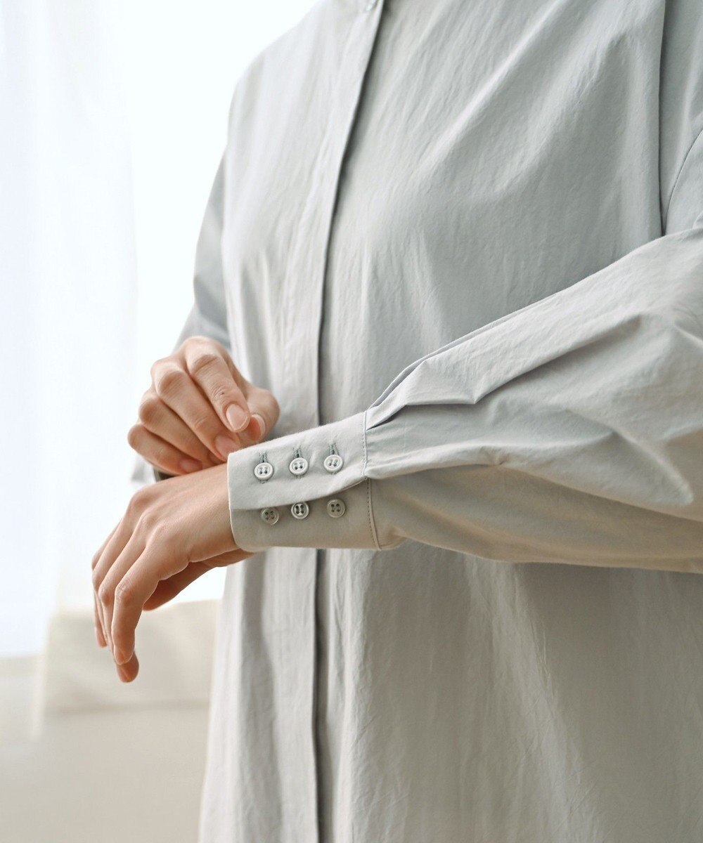 muuc 〈2WAY〉〈遠州織物の工場で織られた上質なコットン生地〉スタンドカラー 羽織り＆シャツワンピース 