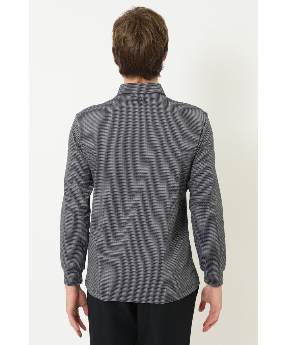 DAKS 【DAKS GOLF】 ジャガード長袖ニットポロ 