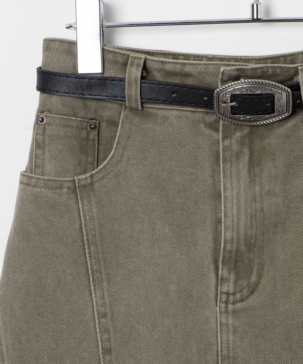 WEGO ベルトデニムスカート 