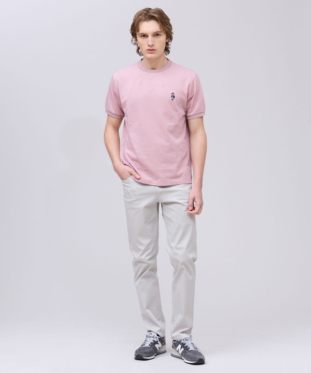 J.PRESS MEN 新デザイン【BULLDOG BOY】カノコレジメン クルーネック Tシャツ 