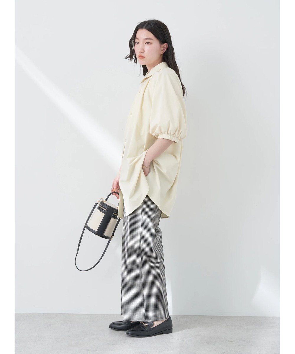 earth music&ecology パフスリーブチュニックブラウス 