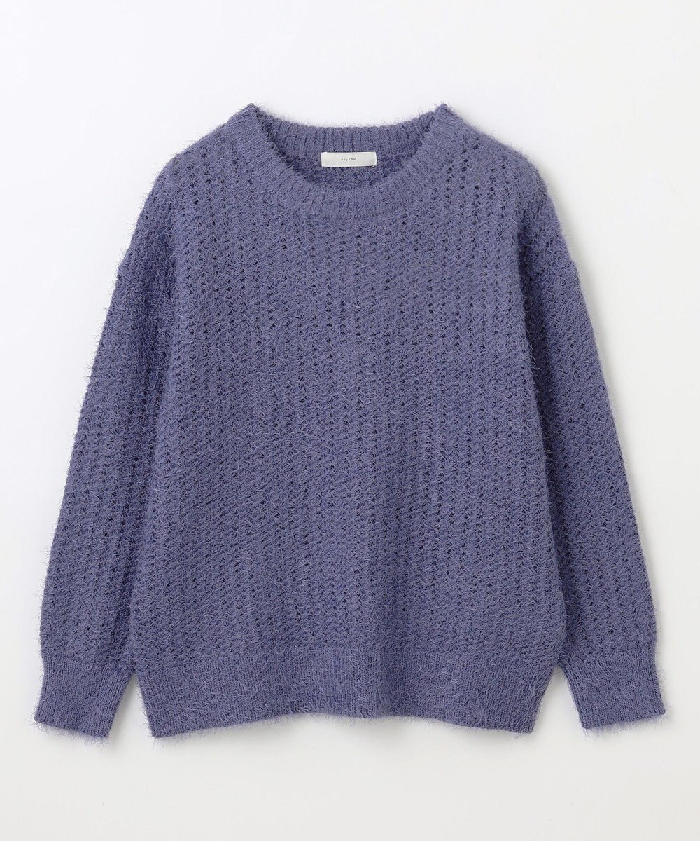 ANY 【洗濯機可】フェザーメッシュニット 