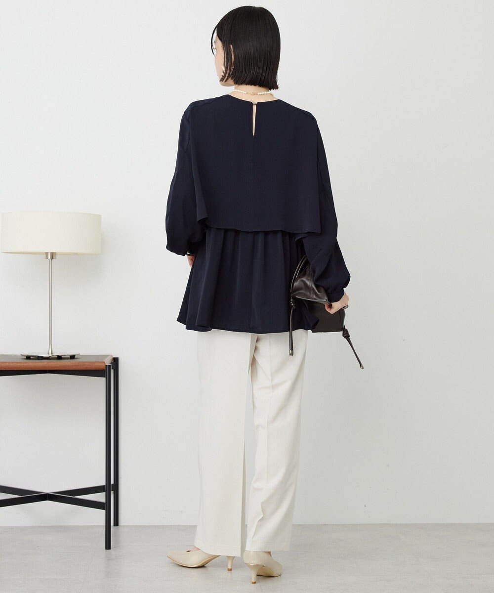 AMERICAN HOLIC 【イージーケア】Ｗクロスティアードブラウス 