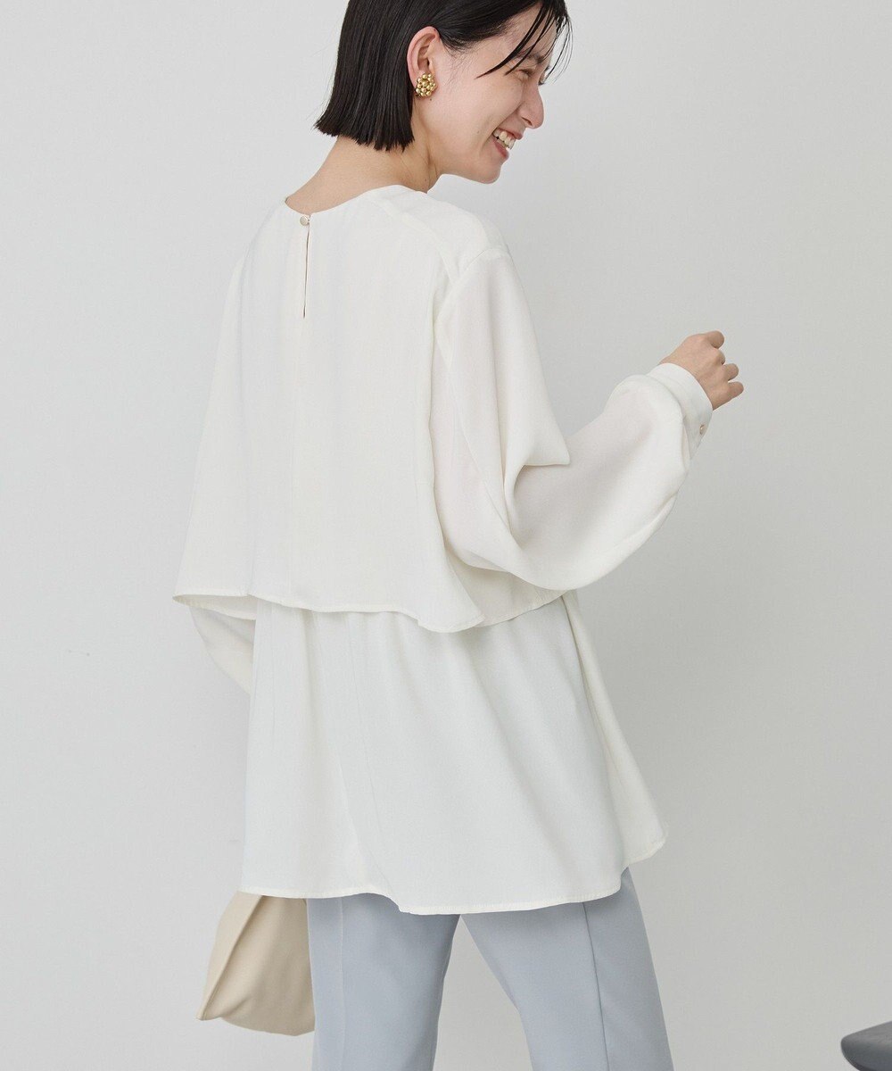 AMERICAN HOLIC 【イージーケア】Ｗクロスティアードブラウス 