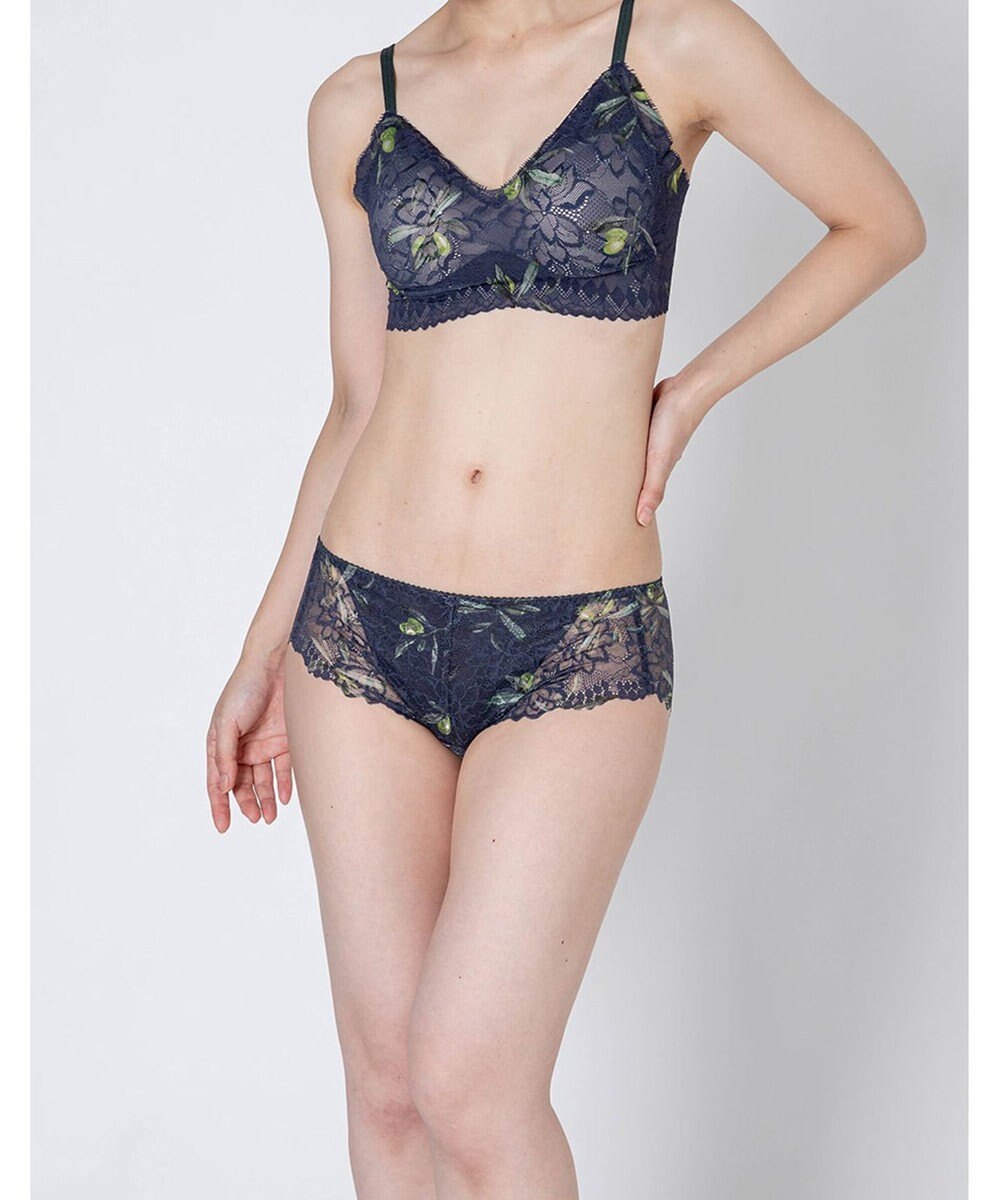 WACOAL サニタリーショーツ 【GOCOCi ゴコチ】 「普通~多い日」に対応 後ろまでしっかりカバー 羽付きナプキン対応 総レース 生理用ショーツ はきこみ丈あさめ レディース PGG198 /ワコール 