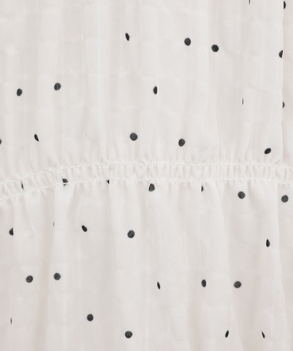 earth music&ecology レースティアードシャーリングブラウス 