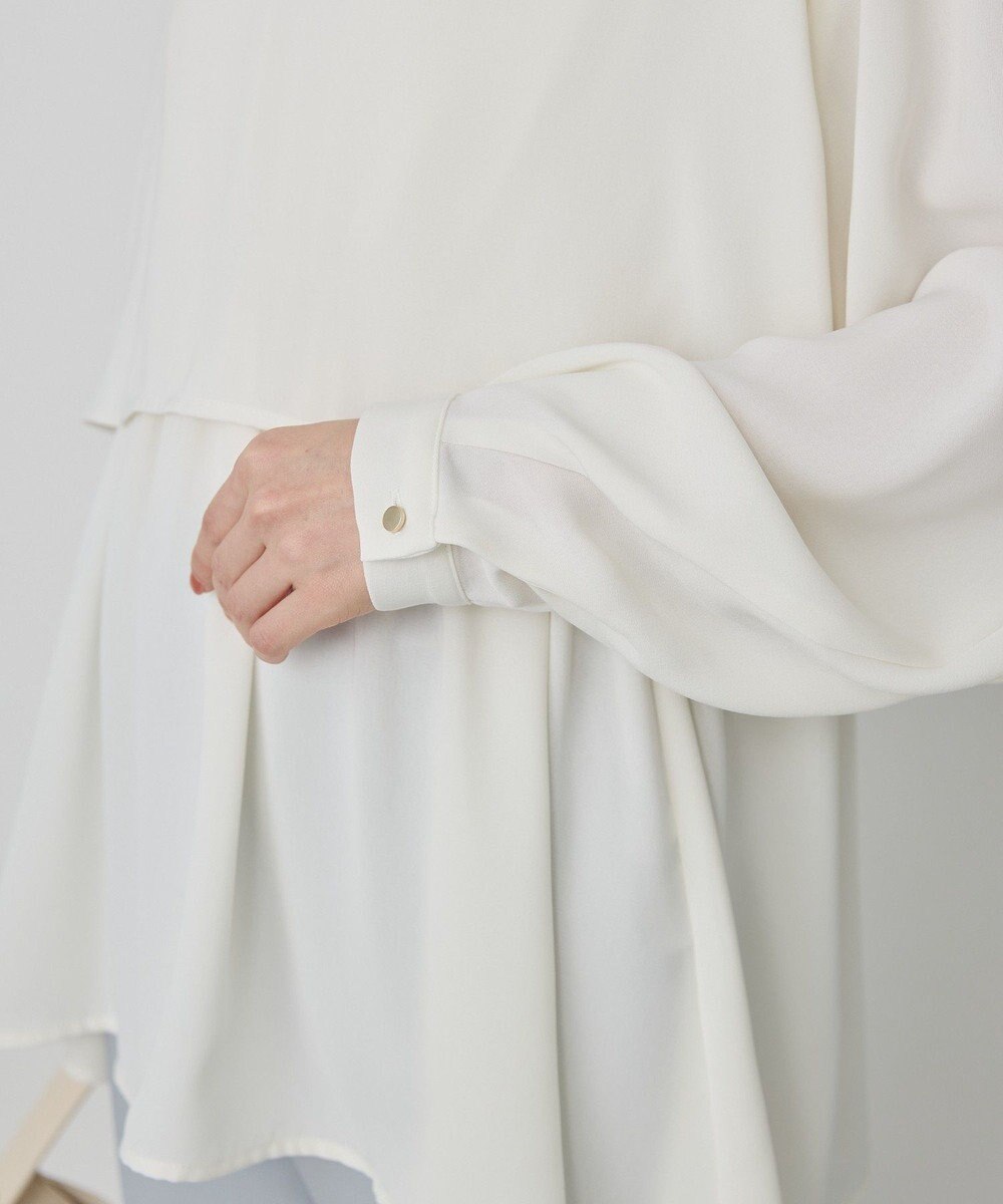 AMERICAN HOLIC 【イージーケア】Ｗクロスティアードブラウス 