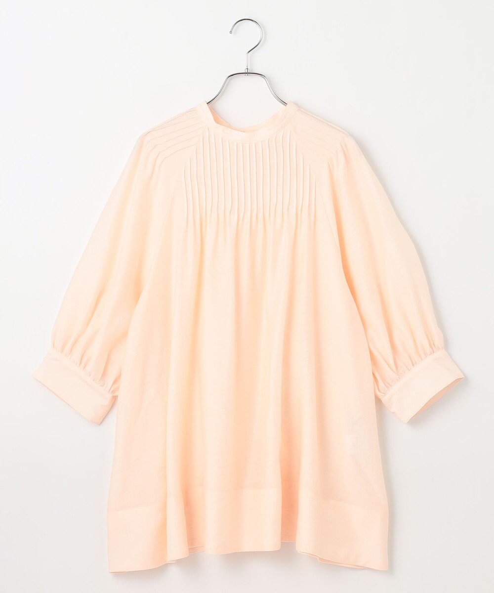 #Newans 【金子綾さんインスタライブご紹介アイテム】（前後着用可能）ピンタックシアーブラウス 